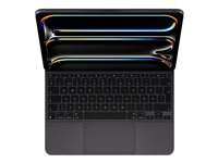 Apple Magic Keyboard - Tastatur og folioveske - med styrepute - bakbelysning - Apple Smart connector - Svensk - svart - for 13-inch iPad Pro (M4) MWR53S/A