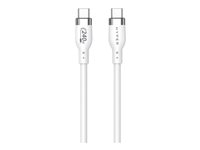 HyperJuice - USB-kabel - USB-C (hann) til USB-C (hann) - USB 2.0 - 2 m - utvidet effektområde (EPR), USB Power Delivery (240 W) - hvit HJ4002WHGL