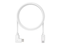 Compulocks 6ft Charge & Data USB-C to USB-C 90-Degree Cable Right Angle - USB-kabel - USB-C (hann) rett til USB-C (hann) høyrevinklet - 1.83 m - hvit - for Compulocks BrandMe, Space Flex, Space Kiosk, Space Rail, Space Reach, Space Rise 6FTALLUSBC