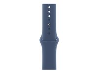 Apple - Bånd for smart armbåndsur - 46mm - M/L (passer håndledd på 160 - 210 mm) - denim MXLW3ZM/A