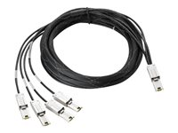 HPE - SAS ekstern kabel - 4-spors - 26-pin 4x Shielded Mini MultiLane SAS (SFF-8088) (hann) til 26-pin 4x Shielded Mini MultiLane SAS (SFF-8088) (hann) - 4 m - for StorageWorks 3Gb, MSL2024, MSL4048, MSL8096 AN976A