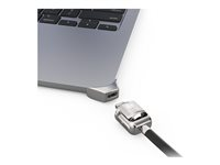 Compulocks Ledge Lock Adapter for MacBook Air 15" M2-M4 with Keyed Cable Lock Silver - System, sikkerhetssett - nøkkellås - for Apple MacBook Air (15.3 tommer, I midten av 2023, M2) MBALDG05KL