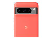 Google - Baksidedeksel for mobiltelefon - silikon, polykarbonatskall, aluminium - Korall - for Pixel 8 Pro GA04977