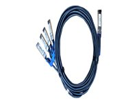 QNAP - Direkte 100GBase-koblingskabel - QSFP28 (hann) til SFP28 (hann) - 1.5 m CAB-DAC15M-Q28B4