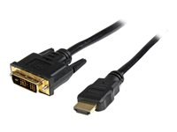 StarTech.com 2m High Speed HDMI Cable to DVI Digital Video Monitor - Adapterkabel - HDMI hann til DVI-D hann - 2 m - svart HDDVIMM2M