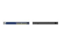 NETGEAR Smart GS728TXUP - V3 - switch - L3 Lite - smart - 24 x 10/100/1000 (PoE++) + 4 x 10 Gigabit SFP+ - stasjonær, rackmonterbar - PoE++ GS728TXUP-300EUS