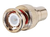 C2G - Video adapter - RCA hunn til BNC hann - gull 80410