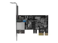 StarTech.com 1 Port PCIe Network Card - Low Profile - RJ45 Port - Realtek RTL8111H Chipset - Ethernet Network Card - NIC Server Adapter Network Card (ST1000SPEX2L) - Nettverksadapter - PCIe lav profil - Gigabit Ethernet x 1 ST1000SPEX2L