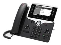 Cisco IP Phone 8811 - VoIP-telefon - SIP, RTCP, RTP, SRTP, SDP - 5 linjer - koksgrå - gjenfabrikert - TAA-samsvar CP-8811-3PCC-K9-RF