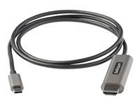 StarTech.com 3ft (1m) USB C to HDMI Cable 4K 60Hz with HDR10, Ultra HD USB Type-C to 4K HDMI 2.0b Video Adapter Cable, USB-C to HDMI HDR Monitor/Display Converter, DP 1.4 Alt Mode HBR3 - Thunderbolt 3 Compatible (CDP2HDMM1MH) - Adapterkabel - USB-C hann til HDMI hann - 1 m - svart - 4K-støtte, aktiv CDP2HDMM1MH