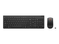 Lenovo Essential Wireless Combo Gen 2 - Tastatur- og mussett - trådløs - 2.4 GHz - QWERTY - Norsk - svart 4X31N50732
