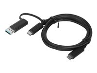 Lenovo - USB-kabel - USB-C (hann) til USB-C (hann) - 20 V - 5 A - 1 m - svart 4X90U90618