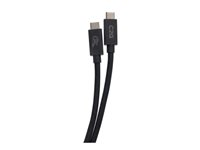 C2G 3.3ft (1m) USB 4.0 USB-C to C (48V 5A) 240W Charging Cable-Black - USB-kabel - USB-C (hann) til USB-C (hann) - Thunderbolt 4 - 90 V - 5 A - 1 m - 8K 60Hz støtte, 4K 60Hz støtte, støtte for Gigabit Ethernet, USB Power Delivery (240 W) - svart C2G54552