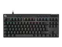 Logitech G PRO X RAPID - Tastatur - TKL - bakgrunnsbelyst - USB - AZERTY - Fransk - tastsvitsj: Linear - svart 920-013229