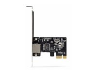 StarTech.com 1-Port Gigabit PCIe Network Adapter Card, TAA Compliant - Nettverksadapter - PCIe lav profil - Gigabit Ethernet x 1 - svart - TAA-samsvar ST1000SPEX2T