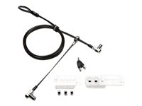 Kensington Universal 3-in-1 Keyed Cable Lock - Twin Lockheads - Sikkerhetskabellås - 1.8 m K63380WW