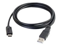 C2G 12ft USB C to USB A Cable - M/M - USB-kabel - USB-C (hann) til USB (hann) - USB 2.0 - 3.66 m - formstøpt - svart 28873