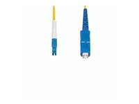 StarTech.com 3m (9.8ft) LC to SC (UPC) OS2 Single Mode Simplex Fiber Optic Cable, 9/125µm, Laser Optimized, 40G/100G, Bend Insensitive, Low Insertion Loss - LSZH Fiber Patch Cord (SPSMLCSC-OS2-3M) - Koblingskabel - LC/UPC-enkeltmodus (hann) til SC/UPC-enkeltmodus (hann) - 3 m - 3 m - 2 mm - fiberoptisk - simpleks - 9 / 125 micron - OS1/OS2 - halogenfri, passiv, toretnings - gul SPSMLCSC-OS2-3M