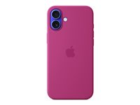 Apple - Baksidedeksel for mobiltelefon - MagSafe-samsvar - silikon - Fuchsia - for iPhone 16 Plus MYYE3ZM/A
