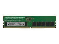 Micron - DDR5 - modul - 16 GB - DIMM 288-pin - 3200 MHz / PC5-51200 - CL52 - klokkete ubufferte - ECC MTC10C1084S1BC64BD1R