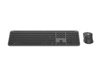 Logitech Signature Slim Combo MK950 for Business - Tastatur- og mussett - trådløs - Bluetooth 5.1 LE - QWERTY - Nordisk - grafitt 920-012512