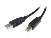 StarTech.com 5m USB 2.0 A to B Cable M/M - USB-kabel - USB (hann) til USB-type B (hann) - USB 2.0 - 5 m - svart USB2HAB5M