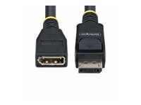 StarTech.com 10ft (3m) DisplayPort 1.4 Extension Cable, DP 1.4, 8K 60Hz - DisplayPort-forlengelseskabel - DisplayPort (hann) til DisplayPort (hunn) - DisplayPort 1.4 - 3 m - halogenfri, passiv, 8K-støtte, toretnings - svart 10F-DP14-EXTEND-CBL