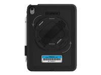 OtterBox Defender Series - Baksidedeksel for nettbrett - robust - med stativ og håndstropp - svart - for Apple 10.9-inch iPad (10. generasjon) 77-95020