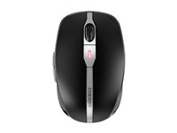 CHERRY MW 9100 - Mus - 6 knapper - trådløs - 2.4 GHz, Bluetooth 4.0 - USB trådløs mottaker - svart JW-9100-2