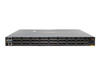 HPE Aruba CX 9300-32D 32-port 100/200/400G QSFP-DD 2-port 10G SFP+ Switch - Switch - L3 - Styrt - 32 x 100/200/400 Gigabit QSFP-DD + 2 x 1 Gigabit / 10 Gigabit SFP+ - front til bakside-luftflyt - rackmonterbar - BTO R9A29A