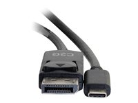 C2G 10ft USB C to DisplayPort Cable - 4K Video - M/M - Adapterkabel - USB-C (hann) til DisplayPort (hann) - USB 3.1 / Thunderbolt 3 / DisplayPort - 3.05 m - 4K-støtte, gullglimtkontakter - svart 26905