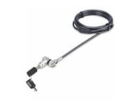 StarTech.com Universal Laptop Lock 6.6ft (2m), Security Cable For Notebook Compatible With Noble Wedge®/Nano/K-Slot; Keyed Locking Cable - Anti-Theft Cut-Resistant Steel Cable (UNIVK-LAPTOP-LOCK) - Sikkerhetskabellås - svart, sølv - 2 m UNIVK-LAPTOP-LOCK