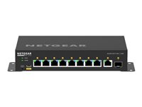 NETGEAR AV Line M4250-9G1F-PoE+ - Switch - L3 - Styrt - 8 x 10/100/1000 (8 PoE+) + 1 x 10/100/1000 + 1 x Gigabit SFP - side til side-luftflyt - stasjonær - PoE+ (110 W) GSM4210PD-100EUS