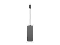 Lenovo USB-C to 4 Port USB-A Hub - Hub - 4 x SuperSpeed USB 3.0 + 1 x USB-C - stasjonær 4X90X21427