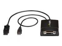 StarTech.com DisplayPort to DVI Adapter - Dual-Link - Active DVI-D Adapter for Your Monitor / Display - USB Powered - 2560x1600 (DP2DVID2) - DisplayPort / DVI-adapter - USB (kun strøm), DisplayPort (hann) til DVI-D (hunn) låst - USB 2.0 / DisplayPort 1.2 - 37 cm - USB-strøm, aktiv, 2560 x 1600 (WQXGA)-støtte - svart DP2DVID2