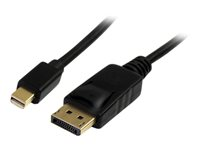 StarTech.com 1m Mini DisplayPort to DisplayPort 1.2 Cable DisplayPort 4k - DisplayPort-kabel - Mini DisplayPort (hann) til DisplayPort (hann) - 1 m - låst - svart MDP2DPMM1M