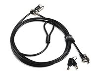 Kensington MicroSaver DS 2.0 - Sikkerhetskabellås - svart - 1.8 m 4XE1L68273