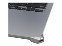 Compulocks Ledge Lock Adapter for MacBook Air 13" M2-M4 Silver - Sikkerhetssporlåsadapter - for Apple MacBook Air M2 MBALDG04