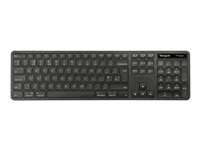 Targus EcoSmart - Tastatur - full size - bakteriedrepende middel - trådløs - Bluetooth 5.0, 2.4 GHz - AZERTY - Fransk - svart AKB873FR