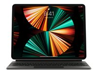 Apple Magic Keyboard - Tastatur og folioveske - med styrepute - bakbelysning - Apple Smart connector - QWERTY - Internasjonal engelsk / kanadisk fransk - svart - for 12.9-inch iPad Pro (3rd generation, 4th generation, 5th generation, 6th generation); 13-inch iPad Air (M2, M3) MJQK3Z/A