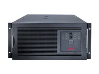 APC Smart-UPS - UPS (kan monteres i rack) - AC 208 V - 4 kW - 5000 VA - enkeltfase - Ethernet 10/100, RS-232 - utgangskontakter: 4 - 5U - svart SUA5000RMT5U