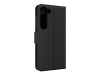 iFrogz Defence - Beskyttelsesboks lommebok for mobiltelefon - lær - svart - for Samsung Galaxy S23 302011018