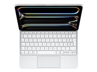 Apple Magic Keyboard - Tastatur og folioveske - med styrepute - bakbelysning - Apple Smart connector - QWERTY - Dansk - hvit MWR03DK/A