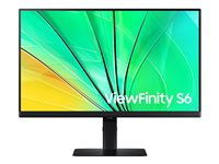 Samsung ViewFinity S6 S24D600EAU - S60UD Series - LED-skjerm - QHD - 24" - HDR LS24D600EAUXEN