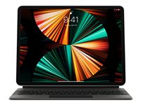 Apple Magic Keyboard - Tastatur og folioveske - med styrepute - bakbelysning - Apple Smart connector - Svensk - svart - for 12.9-inch iPad Pro (3rd generation, 4th generation, 5th generation, 6th generation); 13-inch iPad Air (M2, M3) MJQK3S/A