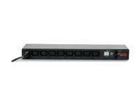 APC Switched Rack PDU AP7920B - Strømfordelingslist - AC 200/208/230 V - 2300 VA - Ethernet - inngang: IEC 60320 C14 - utgangskontakter: 8 (power IEC 60320 C13) - 1U - 19" - 1.9 m kabel - svart - for P/N: SRTL2K2RM1UWC, SRTL2K2RM1UWNC, SRTL3KRM1UIC, SRTL3KRM1UWC, SRTL3KRM1UWNC AP7920B