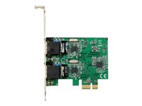 StarTech.com Dual Port Gigabit PCI Express Server Network Adapter Card - 1 Gbps PCIe NIC - Dual Port Server Adapter - 2 Port Ethernet Card (ST1000SPEXD4) - Nettverksadapter - PCIe lav profil - Gigabit Ethernet x 2 - for P/N: ET91000SM10, ET91000SM20 ST1000SPEXD4