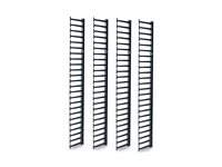 APC - Rackkabelstyringspanel - svart - 48U - TAA-samsvar (en pakke 4) - for P/N: NBPD0160A, NBWL0355A, SMX2KR2UX145, SMX3KR2UNCX145, SRT1000RMXLI, SRT1000RMXLI-NC AR7737