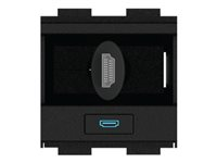 Crestron Gravity Cable Retractor FT2A-CBLR-GR-4K-HD - Kabelretraksjonssystem - HDMI - svart - for P/N: FT2-202-ELEC-PTL-B, FT2-500-ELEC-PTL-B FT2A-CBLR-GR-4K-HD