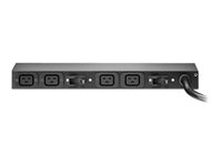 APC Basic Rack PDU AP6032A - Strømfordelerenhet (kan monteres i rack) - AC 200-240 V - inngang: IEC 60309 32A - utgangskontakter: 4 (IEC 60320 C19 16A) - 3.65 m kabel - for P/N: SMX1500RM2UCNC, SMX2KR2UX145, SMX3KR2UNCX145, SMX750C, SMX750CNC, SMX750CUS AP6032A